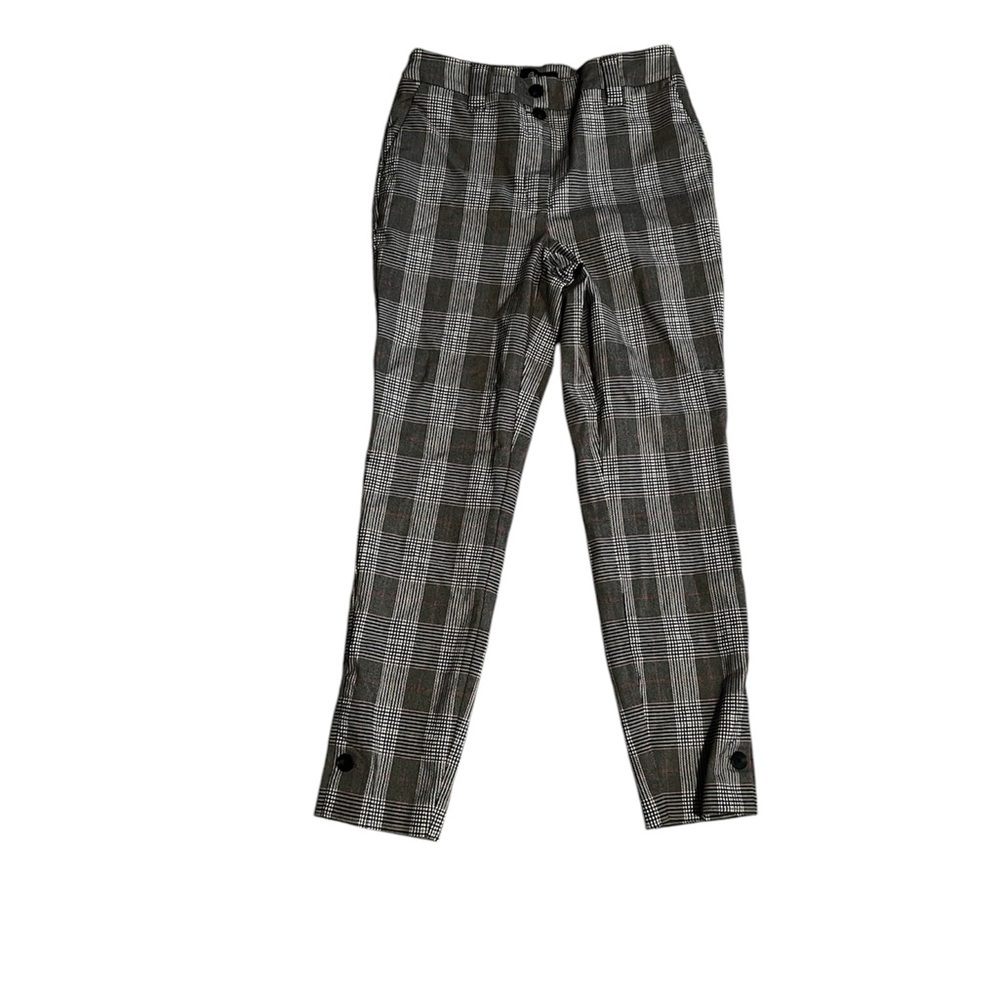 Woman’s  Plaid Pants - Black and Gray
